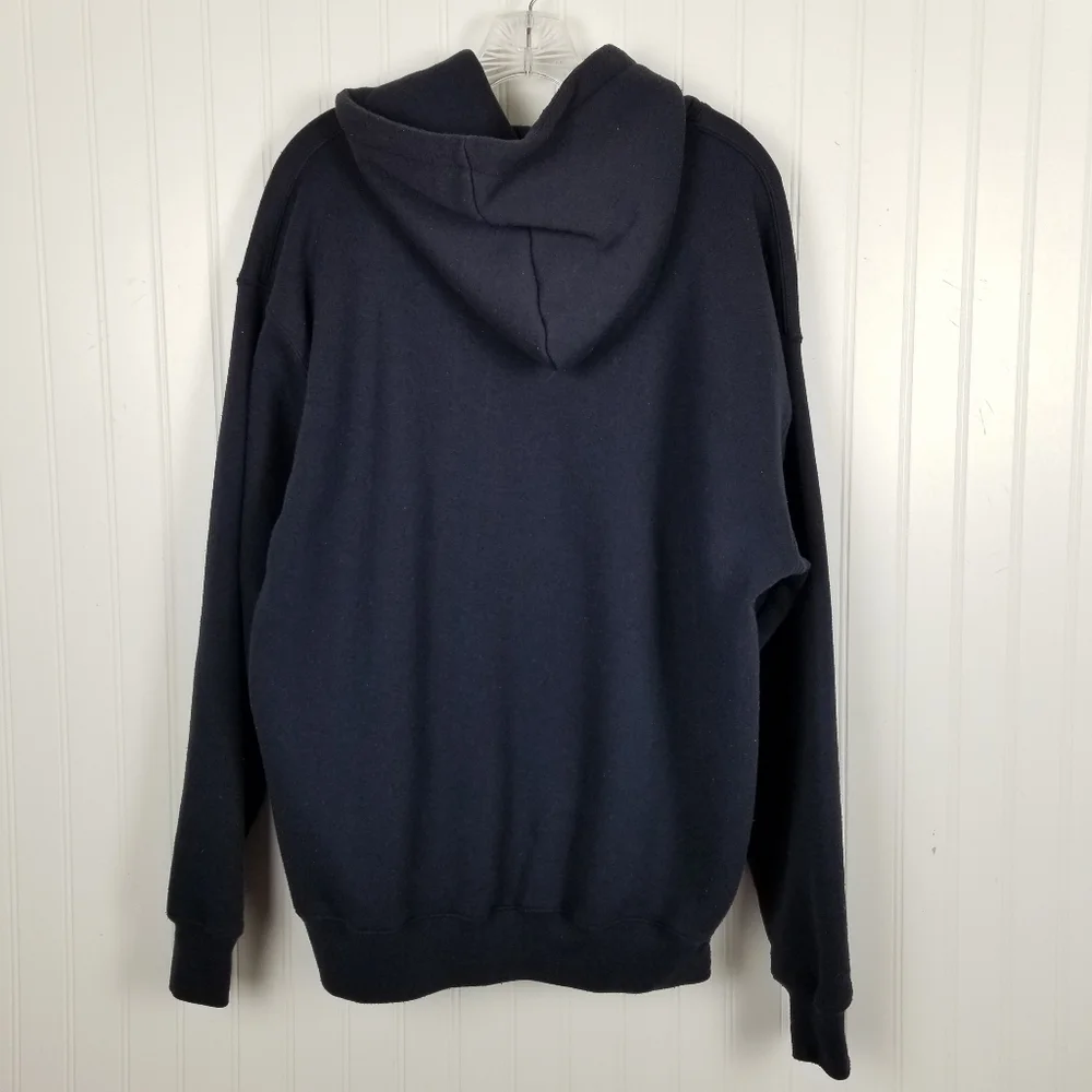 Jim Thorpe Pennsylvania JT Hoodie Sweatshirt Blue Heavy Weight Men's Size Large